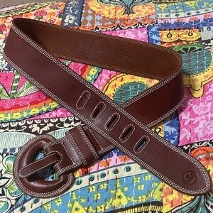 J&J Brown Genuine Leather Belt
